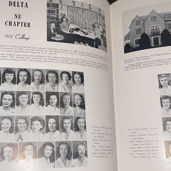 Vintage 1948 College Yearbook OKLAHOMA A&M College Redskins 1948 bonus* - Picture 9 of 15